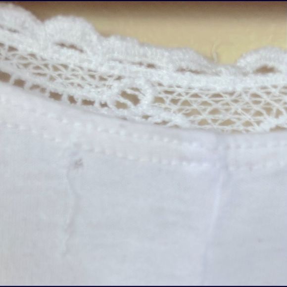Short Sleeve Boho Stretch Waist Cotton Top Size Small - Picture 4 of 16